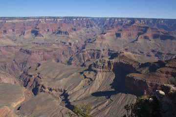 Fototapeta na wymiar Beautiful cliffs, canyons, and valleys at the Grand Canyon national park, Arizona, USA.