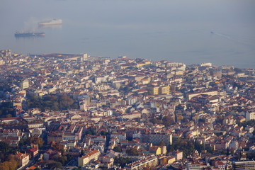 Lisbon - aerial view of the city
