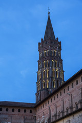 Fototapeta na wymiar Basilica of St. Sernin in Toulouse