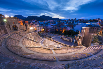 Roman Theatre in Cartagena - obrazy, fototapety, plakaty