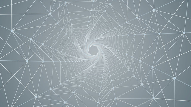 triangle spiral vector background design