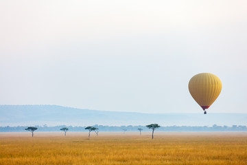 Hot air balloon in Africa