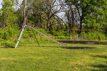 Small empty playground