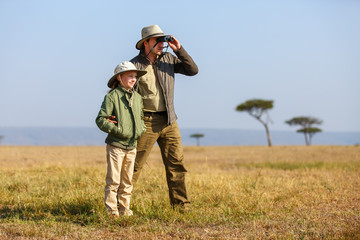 Family safari in Africa