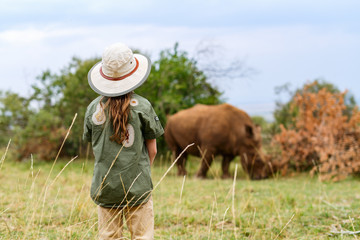Little girl on safari © TravelPhotoBloggers