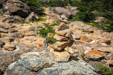 The stones lie on top of each other. Shevelev.