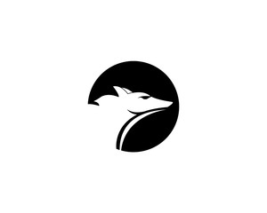 wolf logo template