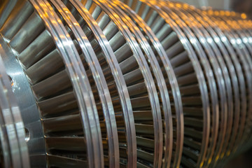 turbine rotor internal steel machine