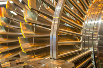 turbine rotor internal steel machine - obrazy, fototapety, plakaty