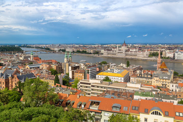 Panoramic view of  Budapest