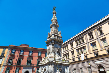 Naklejka premium Obelisk Guglia in Napoli