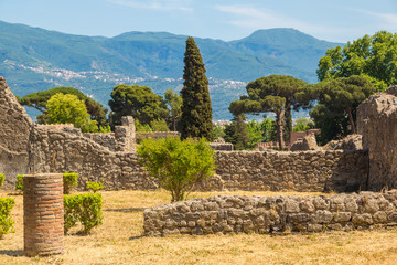 Fototapeta premium Pompeii city in Italy