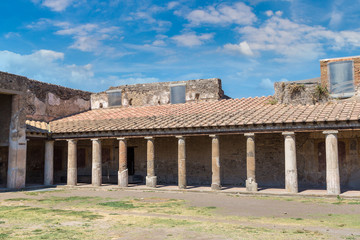Fototapeta na wymiar Pompeii city in Italy