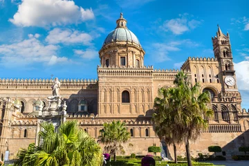 Foto op Canvas Palermo Cathedral in Palermo © Sergii Figurnyi