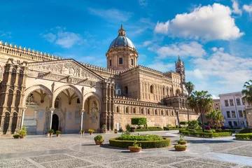 Fotobehang Palermo Kathedraal van Palermo in Palermo