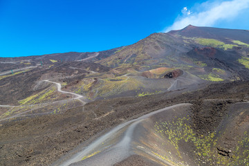 Volcano Etna in Sicily, Italy