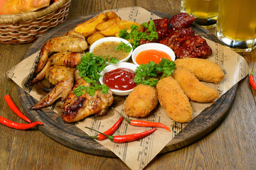 Grilled meat set