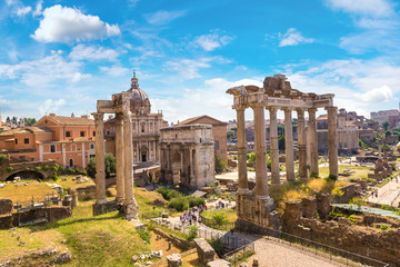 Obraz na płótnie Canvas Ancient ruins of Forum in Rome