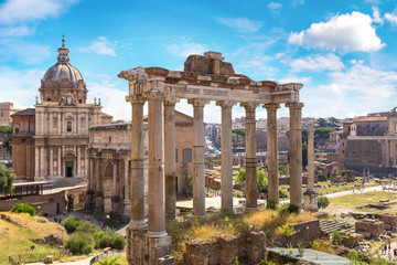 Obraz na płótnie Canvas Ancient ruins of Forum in Rome