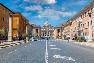Fototapeta na wymiar Vatican in a summer day