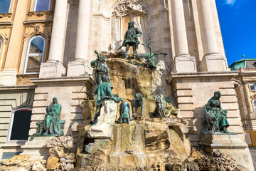 Fototapeta na wymiar Matthias Fountain in Budapest