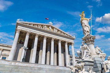 Fototapeta na wymiar Austrian Parliament in Vienna
