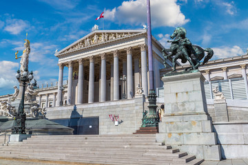 Fototapeta premium Austrian Parliament in Vienna