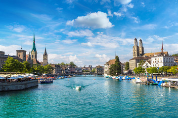 Obraz premium Historical part of Zurich, Switzerland