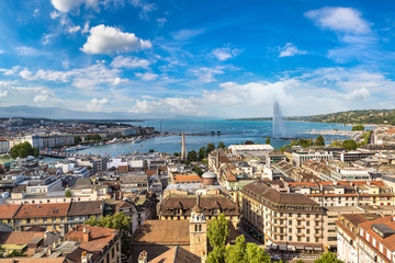 Fototapeta premium Panoramic view of Geneva