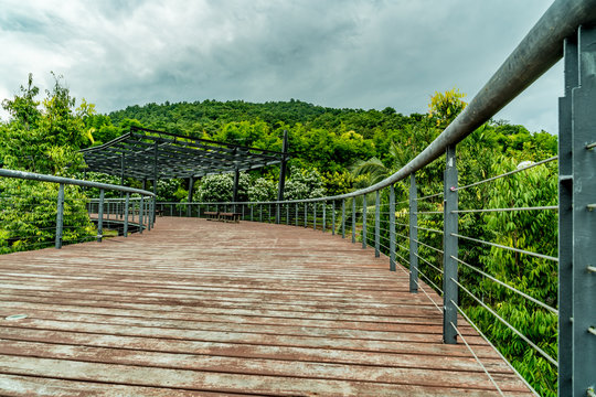 Footbridge in the park