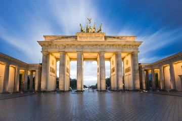 Vlies Fototapete Berlin Brandenburger Tor oder Brandenburger Tor in Berlin, Deutschland bei Nacht
