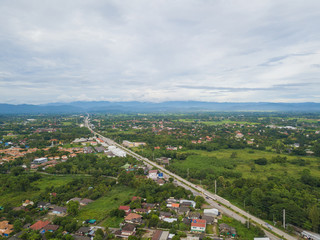 High angle photography from drone, A beautiful day
