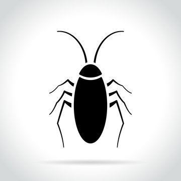 Roach Icon On White Background