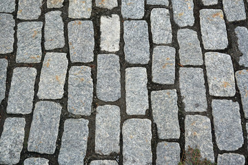 close up on brick floor of sidewalk