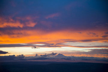 Fototapeta na wymiar Sunset in Central Oregon
