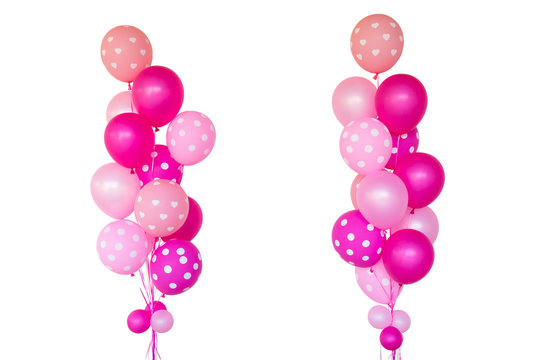 Fantasy pink balloons.