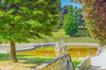 Fototapeta premium Boboli Gardens (Giardino di Boboli) in Florence - city of the Renaissance on Arno river. Italy.