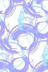 Watercolor seamless circles pattern hand painted . Vector illustration , fabric swatch ,wrapping paper.