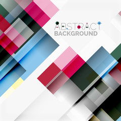 Obraz premium Abstract blocks template design background, simple geometric shapes on white, straight lines and rectangles