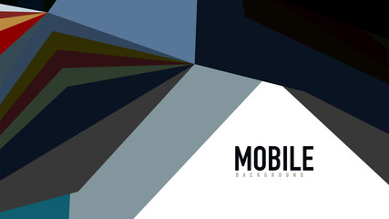 Obraz premium Modern triangle presentation template