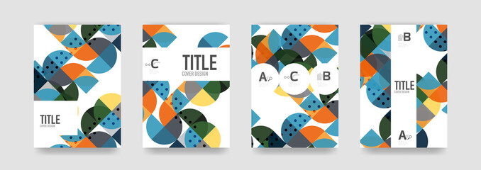 Fototapeta premium Set of brochure cover templates