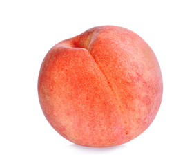 whole of peach isolated on the white background