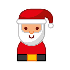 santa claus avatar character vector illustration design