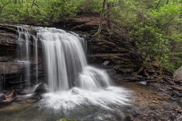 Naklejka na ściany i meble Lower Waterfall on Jonathan Run - Ohiopyle State Park, Pennsylvania
