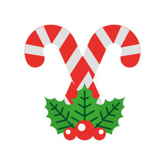 sweet christmas cane icon vector illustration design