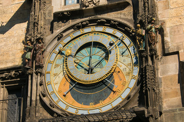 Dettagli dell'orologio astronomico di Praga