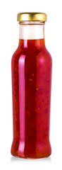 Sweet sauce Chili  in glass bottle