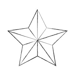 christmas star isolated icon vector illustration design