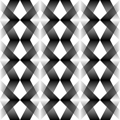 Abstract Black and White Background. Vector Geometric Gradient Pattern