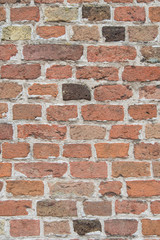 orange brick wall texture